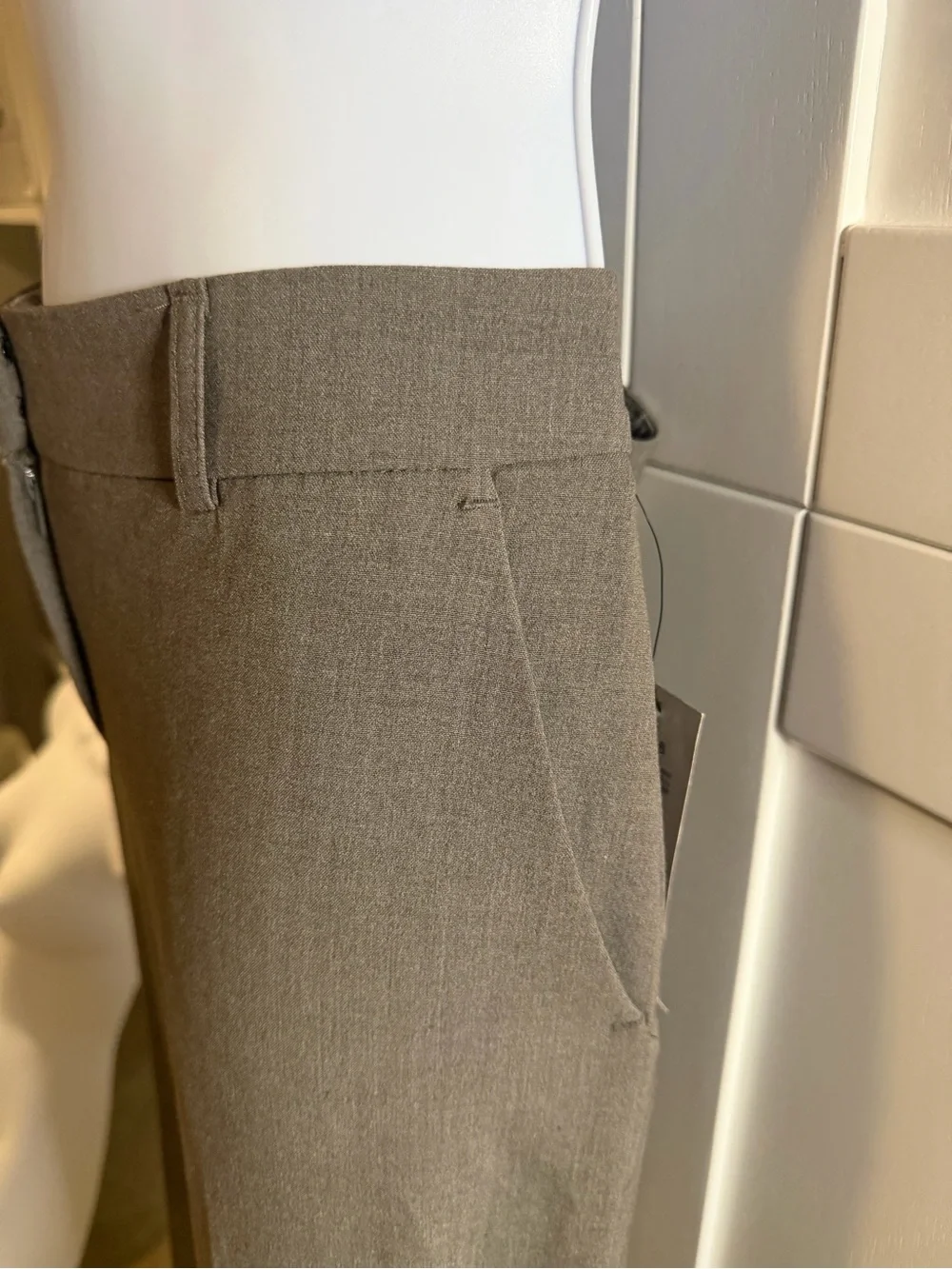 Tahari Olive Green Tailored Dress Pants - Picture 2 of 10